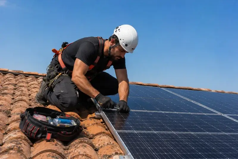 Maintenance et monitoring de panneaux solaires à Marcellaz