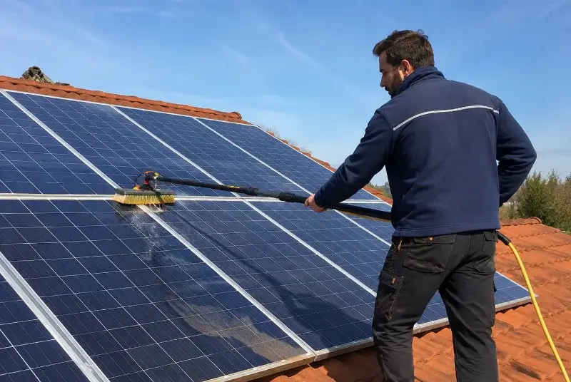 Nettoyage et entretien de panneaux solaires à Marcellaz